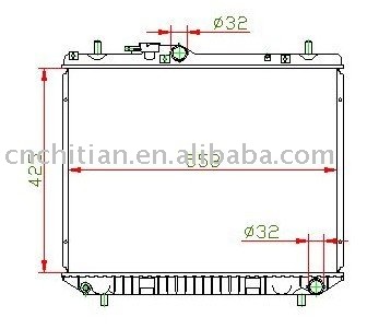 radiator for DAIHATSU OEM:16400-97209-000