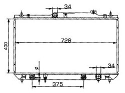 16400-OH050/OH170 RADIATOR FOR TOYOTA
