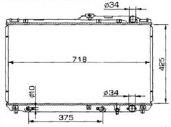 auto radiatorCORE SIZE:425*718*16