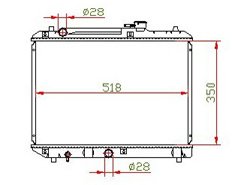 auto radiator for SUZUKI CARTON:590*100*510