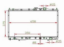 radiator for MITSUBISHI OEM:MB845793/845796