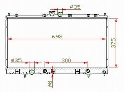 auto radiator OEM:MB968858/497744