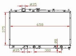 auto radiator for MITSUBISHI OEM:MR187964/204532/204591