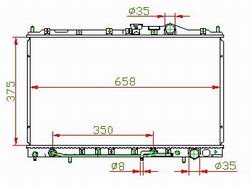 auto radiator for MITSUBISHI OEM:MB660561/660567