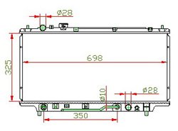 auto radiator for MAZDA OEM:B6BF-15-200G