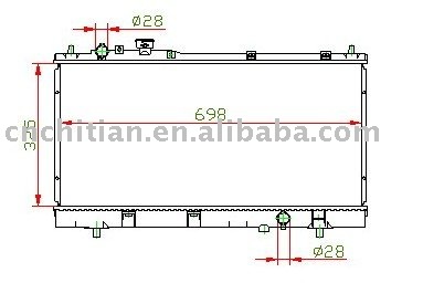 radiator for MAZDA OEM:ZL05-15-200