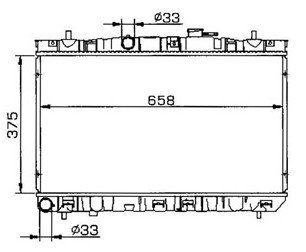 auto radiator for HYUNDAI OEM:25310-2D100