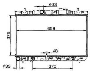 auto radiator for HYUNDAI OEM:25310-2D010