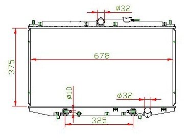 auto radiator for HONDA OEM;19010PAAA02