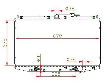 auto radiator for HONDA OEM:19010PAAA01