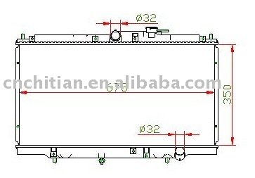 radiator for HONDA OEM;19010-PAA-A01