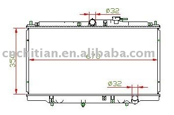 radiator for HONDA OEM:19010-PAA-A01