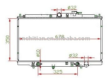radiator for HONDA OEM:19010PAAA51