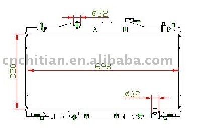 radiator for HONDA OEM;19010-PND-003