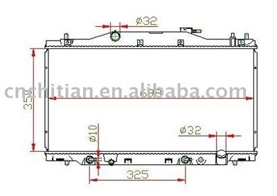 radiator for HONDA OEM:19010-PND-901