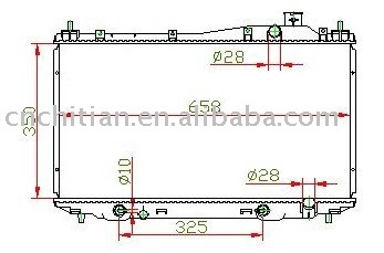 radiator for HONDA OEM:19010-PMM-A51