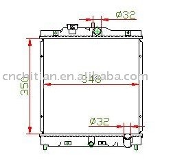 radiator for HONDA OEM:19010-P30-J02