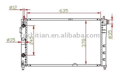 radiator of DAEWOO OEM:96182648