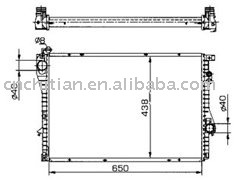 radiator for BMW OEM:17112246