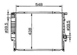 radiator for BMW OEM:1719260