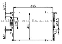 radiator for BMW OEM:1723398