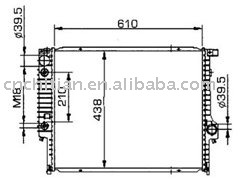 radiator for BMW OEM:1723467