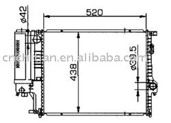 radiator for BMW OEM:1740695