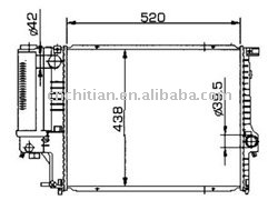 radiator for BMW OEM:179306