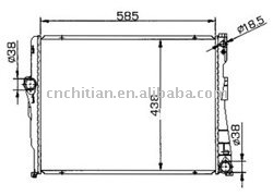 radiator  for BMW OEM:9071517