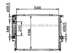 radiator for BMW OEM:1723825