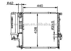 radiator for BMW OEM:1723898