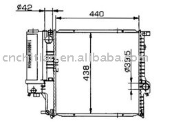 radiator for BMW OEM:2242138