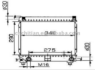 radiator for BENZ OEM:201500380