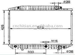 radiator for BENZ OEM:1265000103