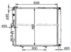 radiator for BENZ OEM:1245002703/8903