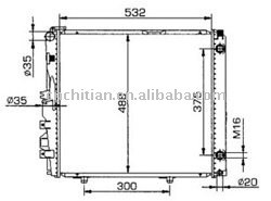 radiator for BENZ OEM:1245009003/2803