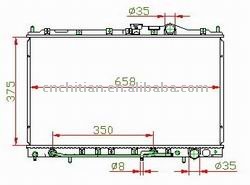 radiator for MITSUBIISHI OEM:MB660561