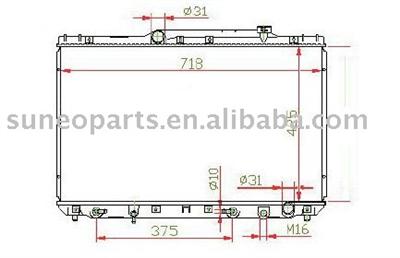 TOYOTA CAMRY 92-96 SXV10 Radiator 16400-03060/74880