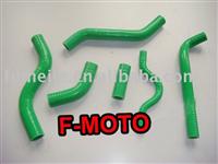 GREEN for KAWASAKI KXF250 KX250F  06 2006 dirt bike motocross Silicone Radiator Hose Kit pipe