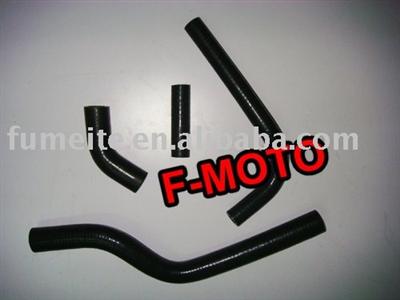 BLACK for KAWASAKI KXF250 KX250F 2005 05 dirt bike motocross Silicone Radiator Hose Kit pipe