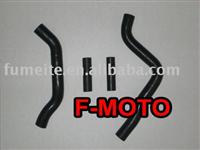 black for KAWASAKI  motocross Silicone Radiator Hose Kit pipe