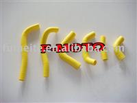 YELLOW for honda CRF450 CR450F CRF-450 2002-2004 dirt bike motocross Silicone Radiator Hose Kit pipe