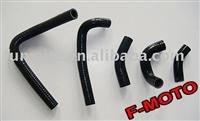 BLACK for honda CR250 CR 250 CR-250 2003-2007 dirt bike motocross Silicone Radiator Hose Kit pipe