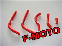 red for honda CR125 CR 125 CR-125 2005-2008 4 pcs dirt bike motocross Silicone Radiator Hose Kit pipe