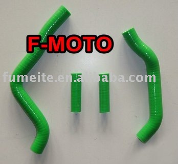 green for KAWASAKI KX125 kx 125 motocross Silicone Radiator Hose Kit pipe