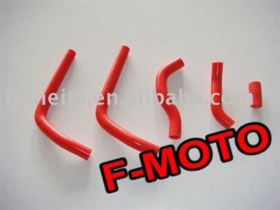 red for honda CR125 CR 125 CR-125 2005-2008 4 pcs dirt bike motocross Silicone Radiator Hose Kit pipe