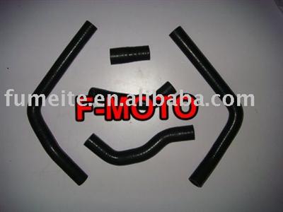 black for honda CR125 CR 125 CR-125 2005-2008 dirt bike motocross Silicone Radiator Hose Kit pipe