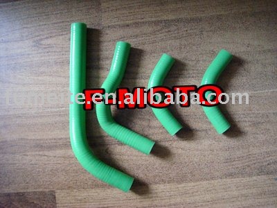 GREEN for honda CRF250R CRF250X 2004-2009 dirt bike motocross Silicone Radiator Hose Kit pipe