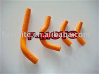 ORANGE for honda CRF250R CRF250X 2004-2009 dirt bike motocross Silicone Radiator Hose Kit pipe