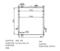 car radiator OEM No: 8972219732